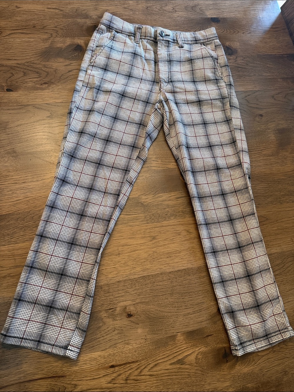 American Eagle Women's 6 Regular Stretch Plaid Pants